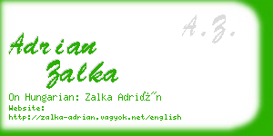 adrian zalka business card